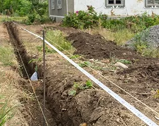 excavating for a party wall